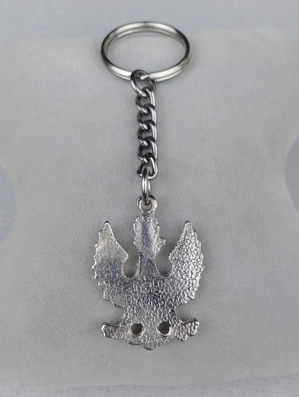 Crowned White Eagle Key Chain.